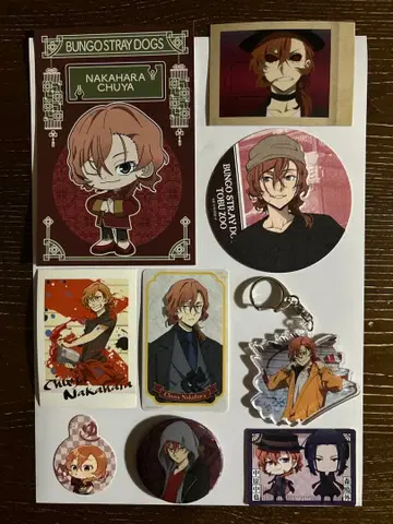문호 스트레이독스 나카하라 츄야 캔뱃지 외 세트 1