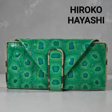 현행 모델 히로코 하야시 콜라보레이션 장지갑 거북이 등껍질 패턴