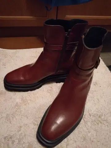 라보키고시 웍스 다크 브라운 가죽 숏부츠