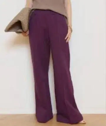 택 포함 WIDE SWEAT 팬츠 퍼플