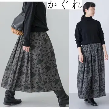 [택 포함 새상품] 카구레 리버티 프린트 스커트 DUNCLARE