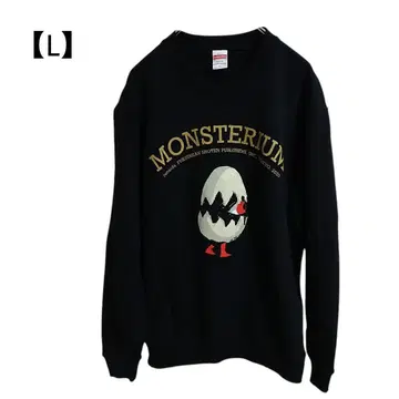 junaida 괴물 정원 MONSTERIUM 맨투맨 L 사이즈 블랙