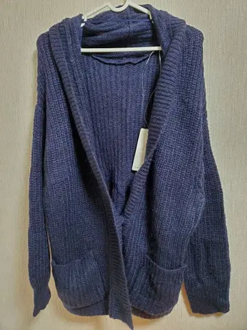 78 GU 모헤어 터치 가디건 블루 L