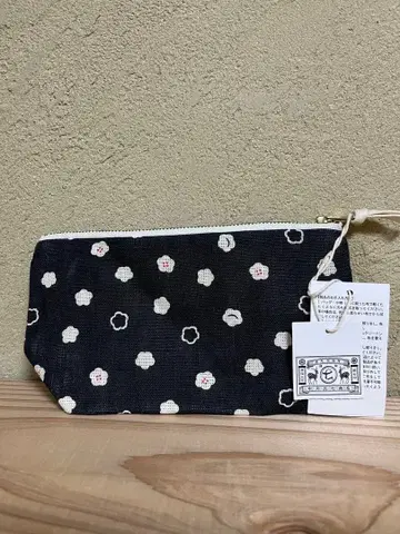 [택 포함 새상품] 나카가와 마사시치 상점 매실 패턴 린넨 파우치