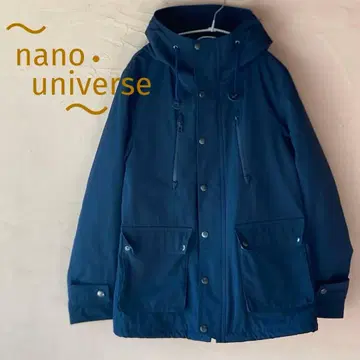 나노 유니버스 패딩 자켓 블루종 네이비 후드 부착 44 사이즈