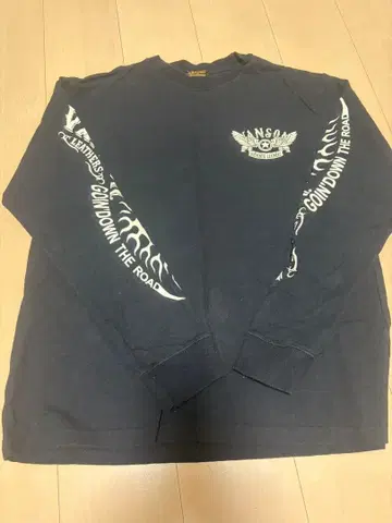 VANSON 긴팔 티셔츠 블랙 새상품급