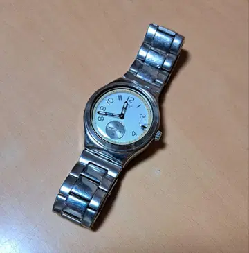 스위스산 손목시계 실버 스테인리스