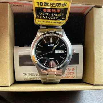 [ 미사용 새상품 ] SEIKO ALBA 블랙 남성용 쿼츠