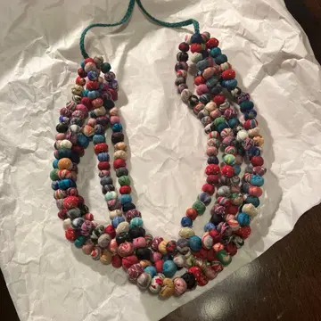 바바구리 코튼 비즈 목걸이