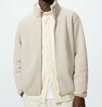 UNIQLO 보아 플리스 자켓 내추럴 3XL 남녀 공용 485211