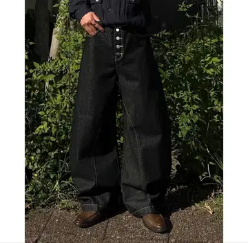 리짓 커브 버튼 플라이 데님 당일 발송