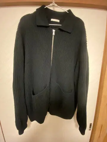 ZARA 드라이버 니트 사이즈 46 블랙