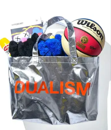 DUALISM 실버 토트백