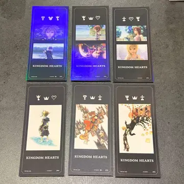 KINGDOM HEARTS 홀로그램 북마커 6개 세트