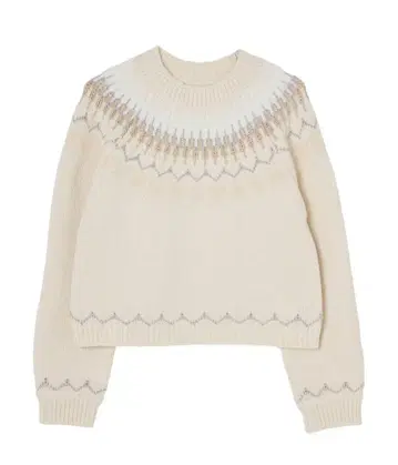 하트 페어 아일 니트 풀오버