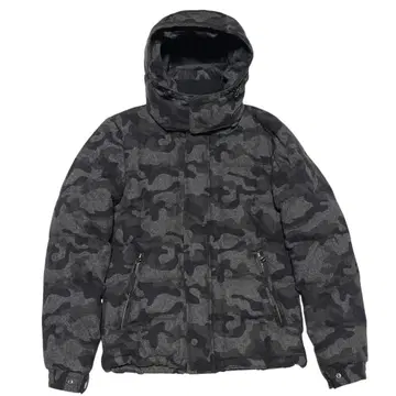 새상품급 GREEN LABEL RELAXING 울 카모플라쥬 다운 자켓