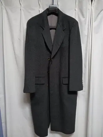 울 캐시미어 체스터 코트 롱 코트