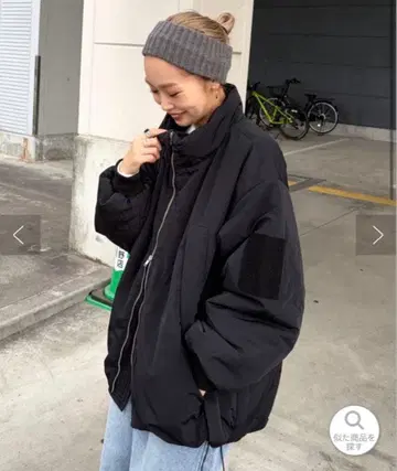 [팔크로 한정판] PON 기획 충전솜 스탠드 카라 자켓 블랙