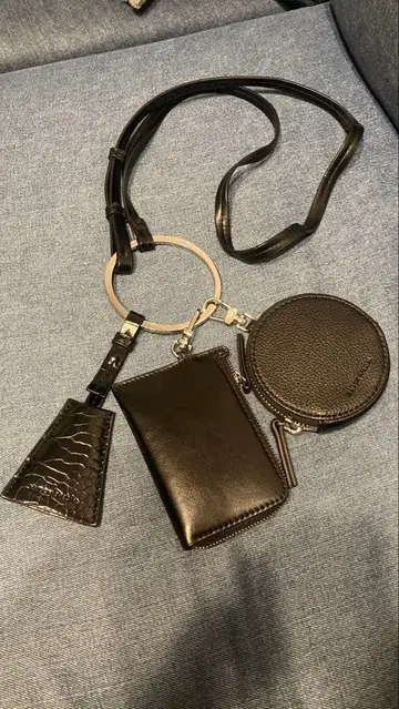 MAISON SPECIAL 비건 가죽 반지 멀티 케이스 블랙