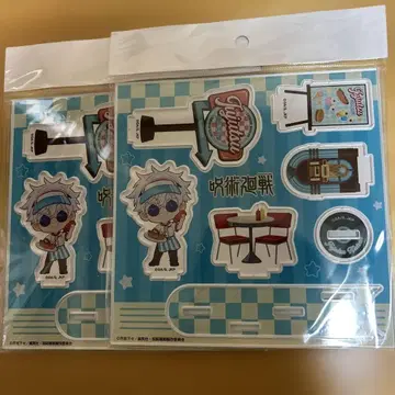 주술회전 회옥 옥절 타워 레코드 카페 미니 캐릭터 아크릴 스탠드 고죠