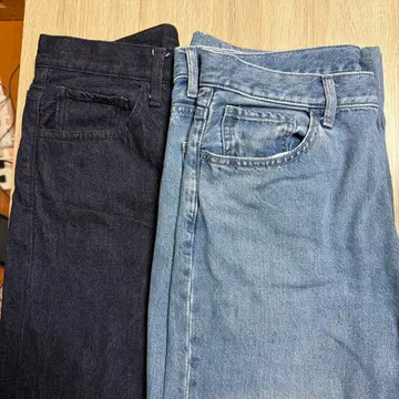 유니클로 와이드 스트레이트 진 31(78.5cm)