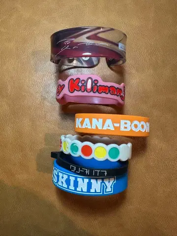 러버 밴드 클리어 뱅글 5개 세트