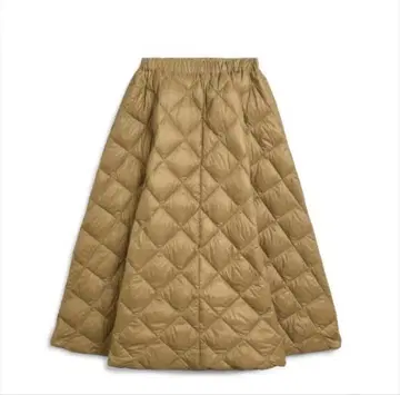 TAION 모카 플레어 롱 스커트 L