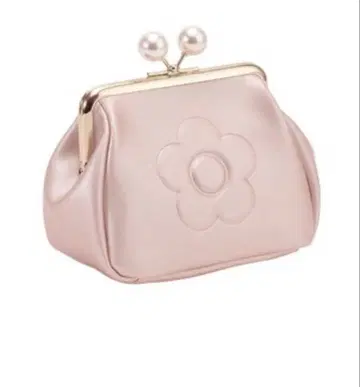 마리콴트 엠보싱 데이지 펄 가마구치 파우치