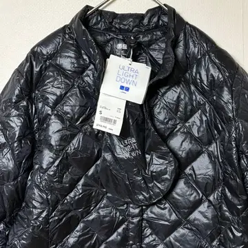 택 포함 새상품 유니클로 울트라 라이트 다운 S 블랙 수납 봉투 포함