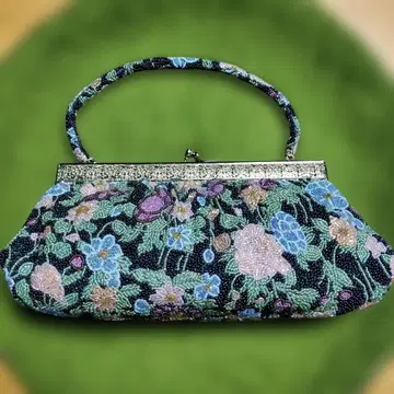 꽃무늬 비즈 자수 일본 의류용 백