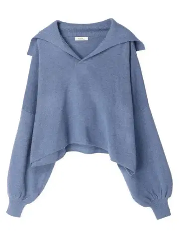 빅 칼라 숏 기장 니트 풀오버