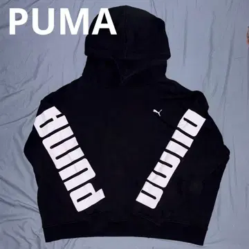 PUMA 크롭 후드티 셋업 L