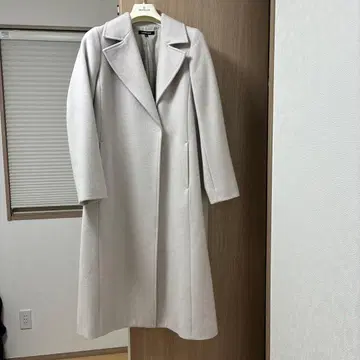 LAUTREAMONT 라이트 그레이 롱 코트 38