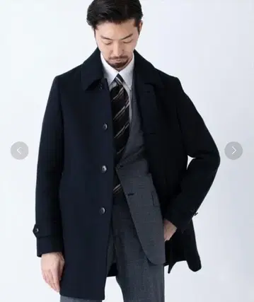 SHIPS SD 울 카 코트 네이비 M