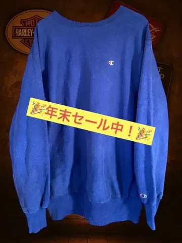 [ 연말 세일 중! ] Champion 리버스 위브 맨투맨 네이비