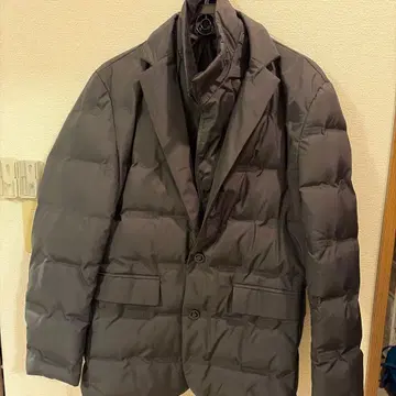 다운 자켓 블레이저형 블랙 M