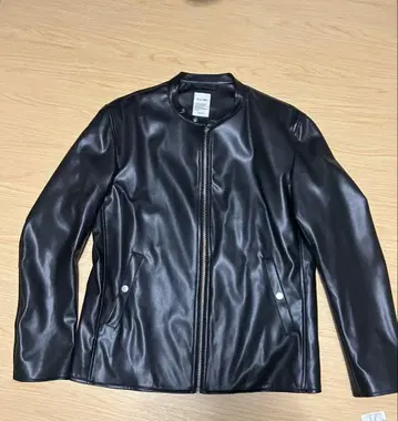 블랙 M 사이즈 가죽 자켓