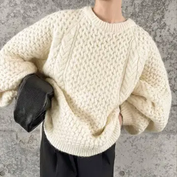 [택 포함 새상품] 셀렉 모카 오버 사이즈 허니콤 니트