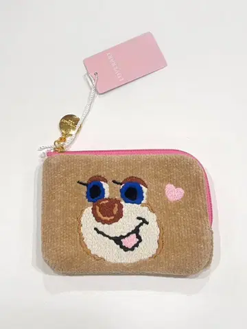 새상품 페이러 도업 테디걸 L자 파우치