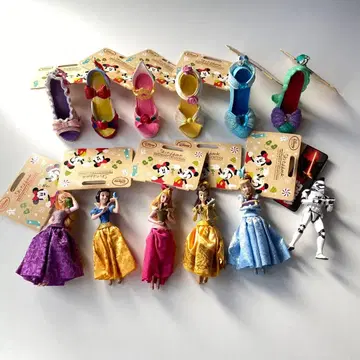 디즈니 크리스마스 오너먼트 프린세스 신발 인형 미사용 새상품