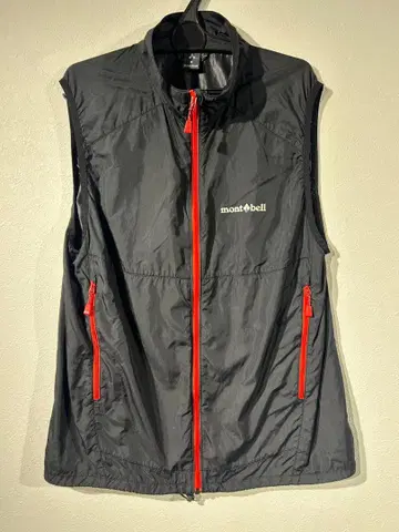 mont-bell 몽벨 윈드블라스트 베스트 나일론 블랙