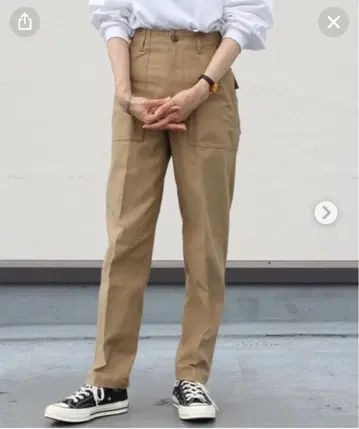 더 신존 베이커 팬츠 SHINZONE 베이지