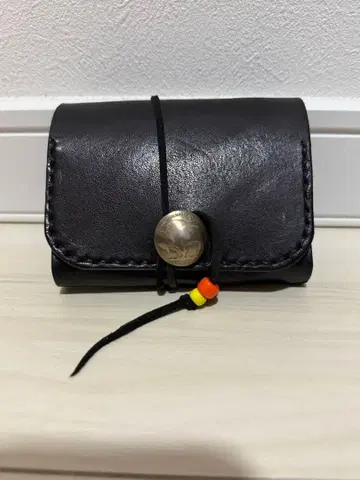 천연 가죽 반지갑