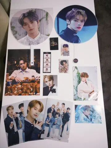 Straykids 리노 부채 트레이딩 카드 포토 카드 클리어 파일