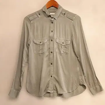 AMERICAN EAGLE 보이프렌드 핏 셔츠 그레이