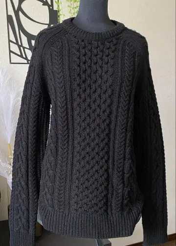 Theory 띠어리 울 100% 케이블 니트 남성/여성 OK