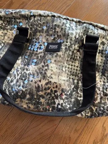 PINK 스팽글 보스턴 백