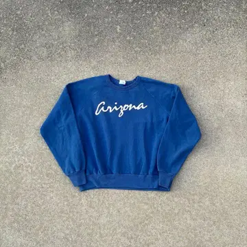 [ VINTAGE ] 90s 크루 넥 스웨트 블루 미국제