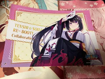 유즈 소프트 천사 소란 콜라보 카페 호시카와 카구야 런치 매트