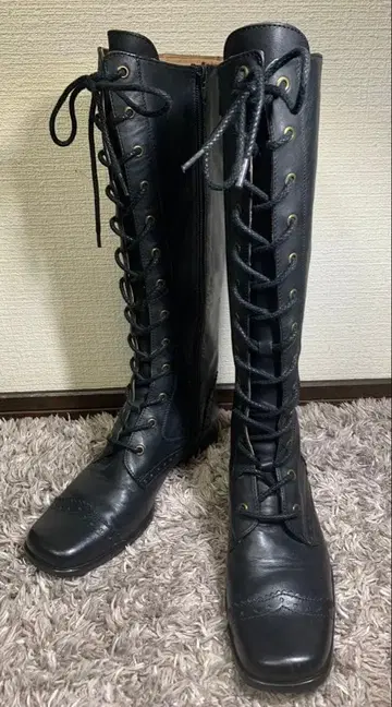 새상품급 REGAL 리갈 롱 부츠 블랙 y2k